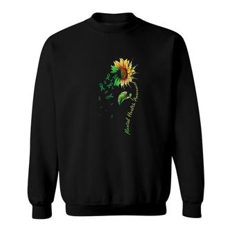 Mental Health Awareness Sunflower Sweatshirt | Mazezy