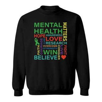 Mental Health Matters Awareness Depression Sweatshirt | Mazezy