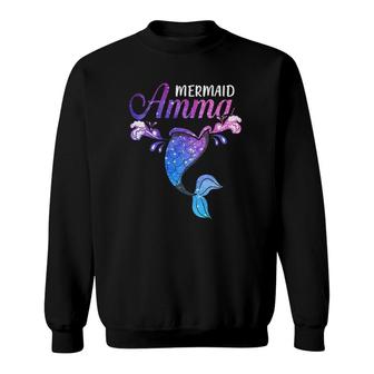 Mermaid Amma Mermaid Birthday Party Mother's Day Sweatshirt