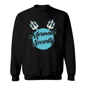 Mermaid Security Swimming Birthday Gift Swimmer Sweatshirt | Mazezy