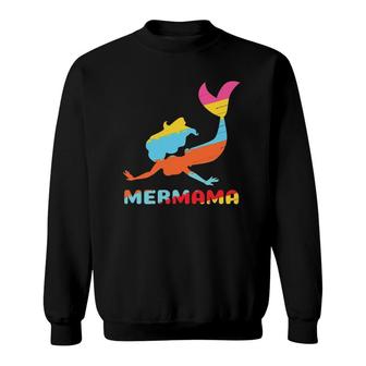 Mermama Mama Mother's Day Mermaid Ocean Fish Deepsea Mermaid Sweatshirt | Mazezy