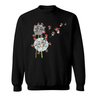 Merry Christmas Farm Animal Dandelion Xmas Donkey Sweatshirt | Mazezy