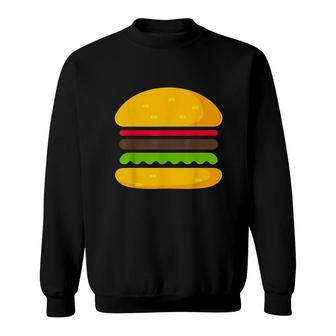 Minimalist Hamburger Sweatshirt | Mazezy UK