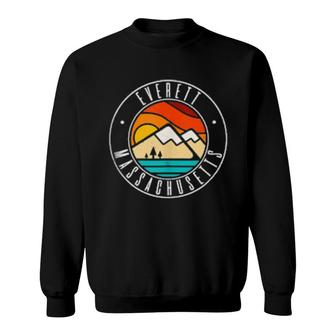 Minimalist Outdoors Everett Massachusetts Ma Sweatshirt | Mazezy