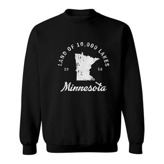 Mn Land Of 10 000 Lakes Sweatshirt | Mazezy