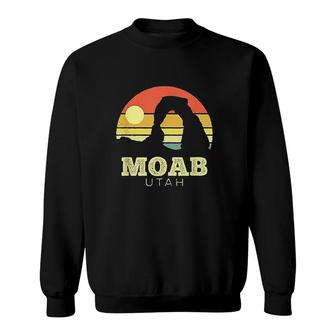 Moab Utah Vintage Sunset Arches Adventure Outdoors Sweatshirt - Thegiftio UK