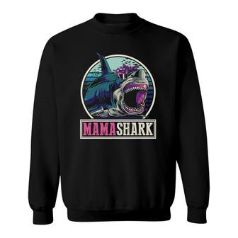 Mom Animal Sea Monster Mother's Day Gift Ocean Mama Shark Sweatshirt | Mazezy