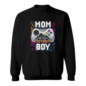 Mom Boy Matching Video Gamer Birthday Party Mothers Day Sweatshirt - Seseable