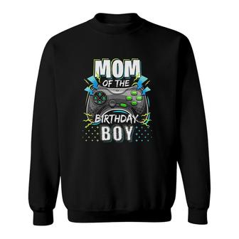 Mom Matching Video Gamer Birthday Party Mothers Day Sweatshirt - Seseable