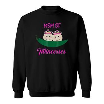 Mom Of Twins Princesses Aka Twincesses Cute For Mother Sweatshirt | Mazezy