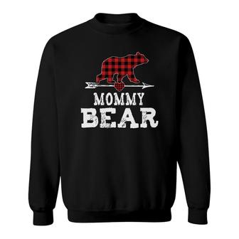 Mommy Bear Buffalo Plaid Sweatshirt | Mazezy