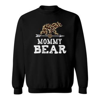Mommy Bear Leopard Sweatshirt | Mazezy