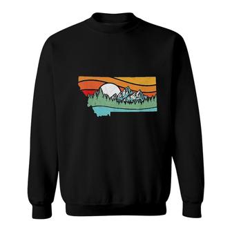 Montana Outdoors Retro Mountains Sweatshirt | Mazezy