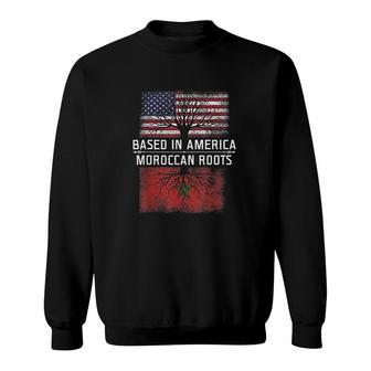 Morocco Flag Moorish American Sweatshirt | Mazezy