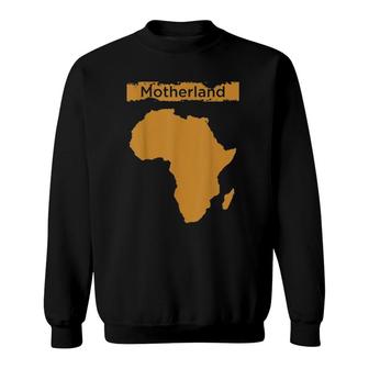 Motherland Africa Map Creative Design Sweatshirt | Mazezy