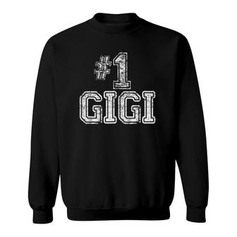 Mother's Day Gif - 1 Gigi - Number One Tee Sweatshirt | Mazezy
