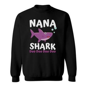 Mothers Day Gift Idea For Mom Grandma Her Nana Shark Doo Doo Sweatshirt | Mazezy