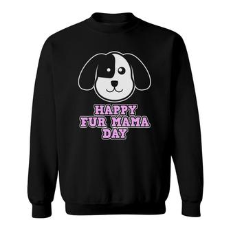 Mother's Day Gift With Dogs For Moms - Happy Fur Mama Day Sweatshirt | Mazezy