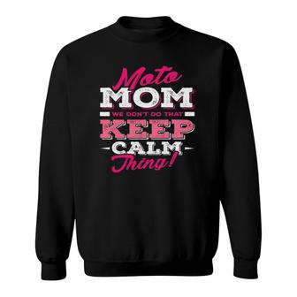 Moto Mom - Funny Motocross Dirt Bike Mother's Day Sweatshirt | Mazezy