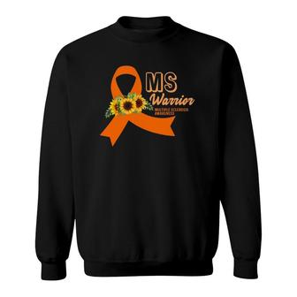 Ms Warrior Awareness Ms Awareness Gift Sweatshirt | Mazezy