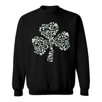Music The Lucky Notes St Patricks Day Sweatshirt | Mazezy