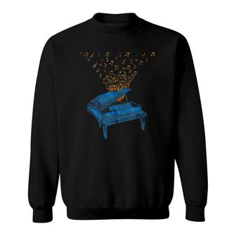 Musical Instrument Piano Musician Pianist Gift Music Sweatshirt | Mazezy