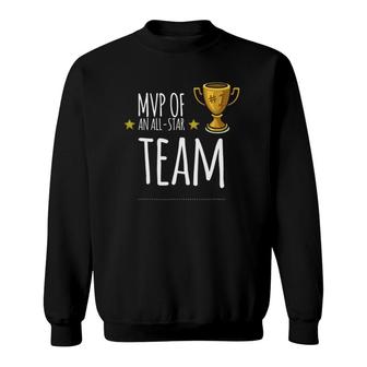 Mvp Of An All Star Team With Trophy And Stars Graphic Sweatshirt | Mazezy