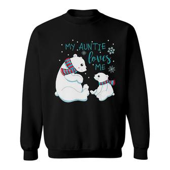 My Auntie Loves Me Cute Polar Bears Sweatshirt | Mazezy