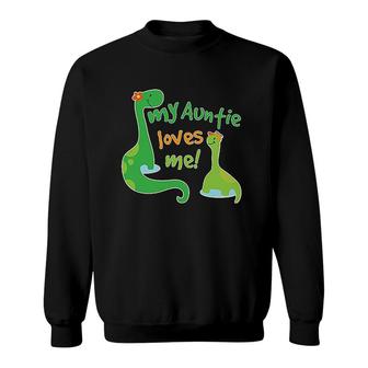 My Auntie Loves Me Dinosaur Sweatshirt | Mazezy
