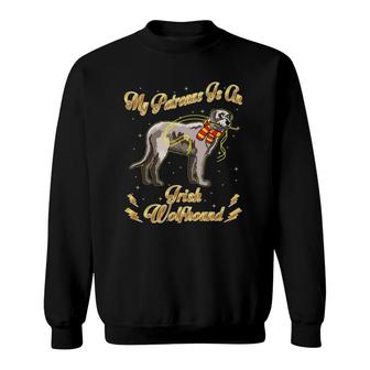 My Patronus Is An Irish Wolfhound Harry Dog Potter Dad Mom Sweatshirt | Mazezy