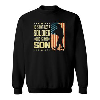 My Son Is A Soldier Hero Proud Army Mom Dad Military Gifts Sweatshirt | Mazezy