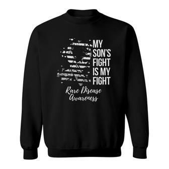 My Son's Fight Is My Fight Rare Disease Awareness Sweatshirt | Mazezy