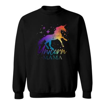 Mythical Creature Mother's Day Magical Animal Mama Unicorn Sweatshirt | Mazezy