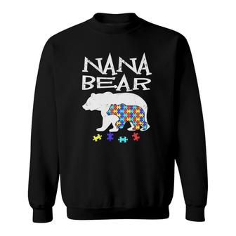 Nana Bear Autism Awareness Autism Mama Mom Mommy Tee Sweatshirt | Mazezy