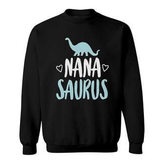 Nanasaurus Gift For Grandma Sweatshirt | Mazezy