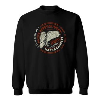Narragansett Tribe Native American Indian Proud Respect Honor Sweatshirt | Mazezy