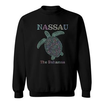 Nassau The Bahamas Sea Turtle Sweatshirt | Mazezy