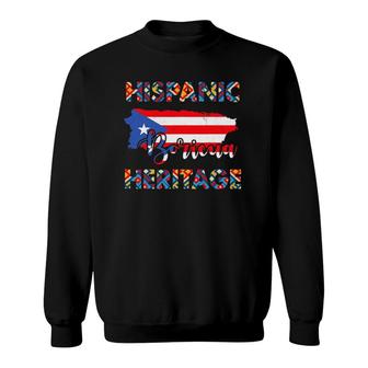 National Hispanic Heritage Month Puerto Rico Sweatshirt | Mazezy