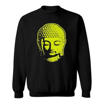 Neon Yellow Buddhist Buddha Tee Sweatshirt | Mazezy