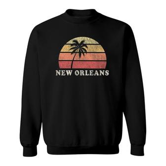New Orleans La Vintage 70S Retro Throwback Design Sweatshirt | Mazezy