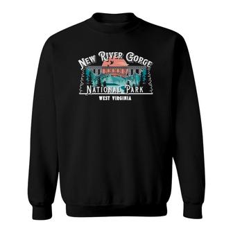 New River Gorge National Park West Virginia Usa Souvenir Sweatshirt | Mazezy CA