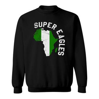 Nigerian Soccer Flag Super Eagle Sweatshirt | Mazezy