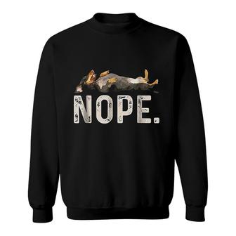 Nope Lazy Dachshund Sweatshirt | Mazezy