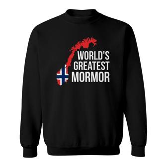 Norwegian Grandmother - Mormor Norway Flag Sweatshirt | Mazezy