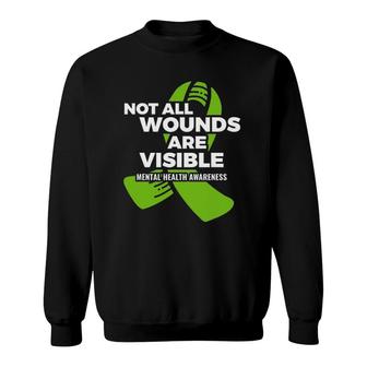 Not All Wounds Visible Mental Health Awareness Sweatshirt | Mazezy