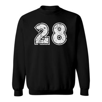 Number 28 Sports Player Uniform Number Jersey Sweatshirt | Mazezy