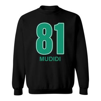 Number 81 Mudidi Green White Sweatshirt | Mazezy