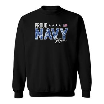 Nwu Proud Navy Mother For Moms Of Sailors And Veterans Sweatshirt | Mazezy