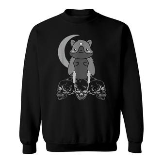 Occult Hamster With Skulls Sweatshirt | Mazezy DE