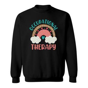 Occupational Therapy For A Ot Apparel Rainbow Sweatshirt | Mazezy